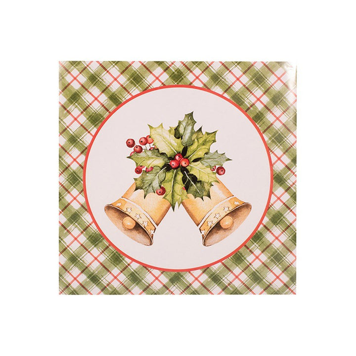 25pk Christmas Jingle Bells Luncheon Paper Napkins - Everything Party