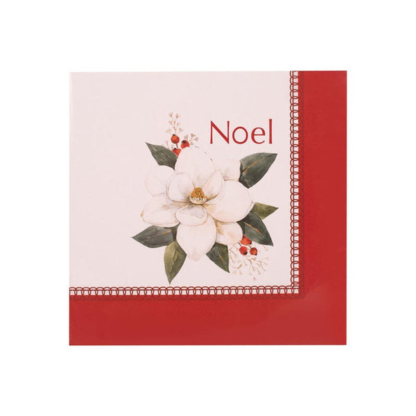 25pk Christmas Noel Magnolia Luncheon Paper Napkins - Everything Party