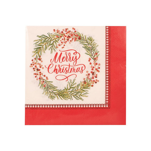 25pk Merry Christmas Luncheon Paper Napkins - Everything Party