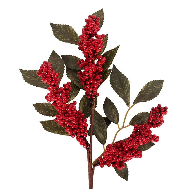 27cm Christmas Berry Pick with Holly - Everything Party