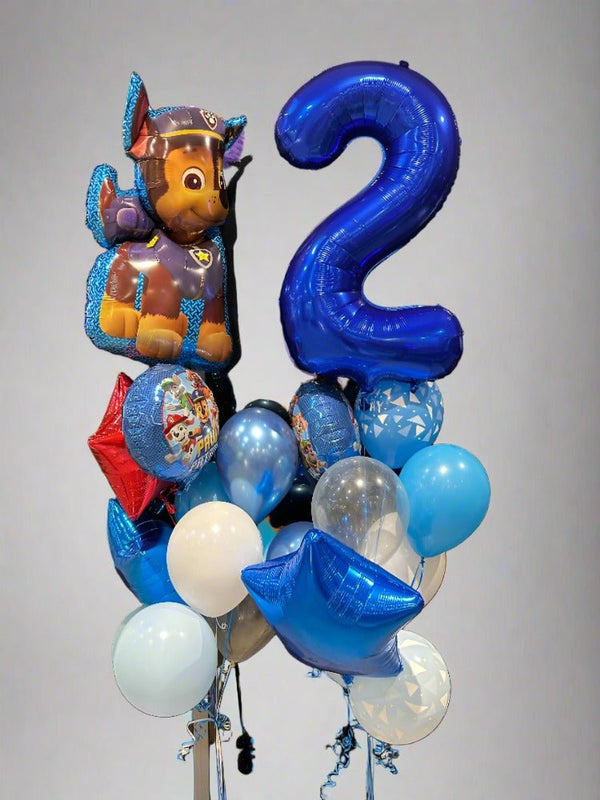 2nd Birthday Paw Patrol Theme Balloon Arrangement - Everything Party