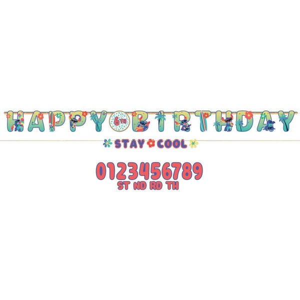 2pc Lilo & Stitch Jumbo Add - An - Age Birthday Banner - Everything Party