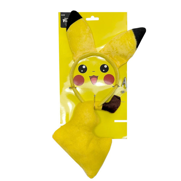 2pcs Pikachu Headband and Tail Instant Dress Up set - Everything Party