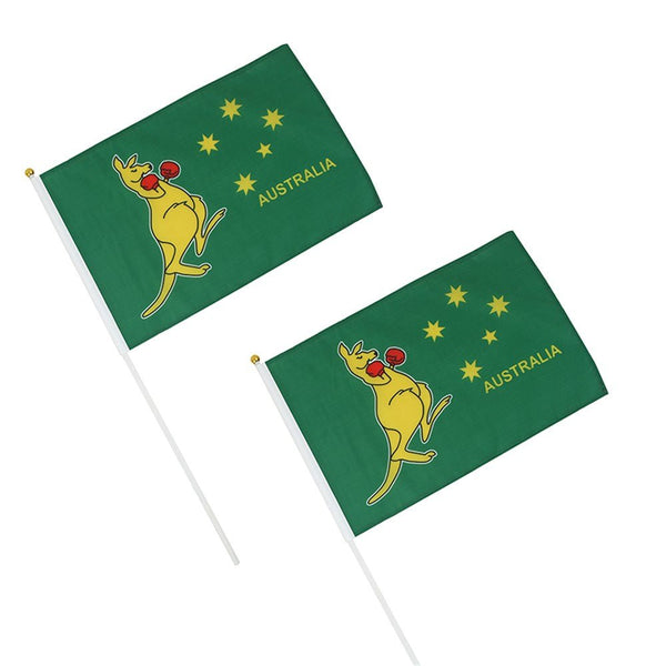 2pk Boxing Kangaroo Flag on Stick - Everything Party