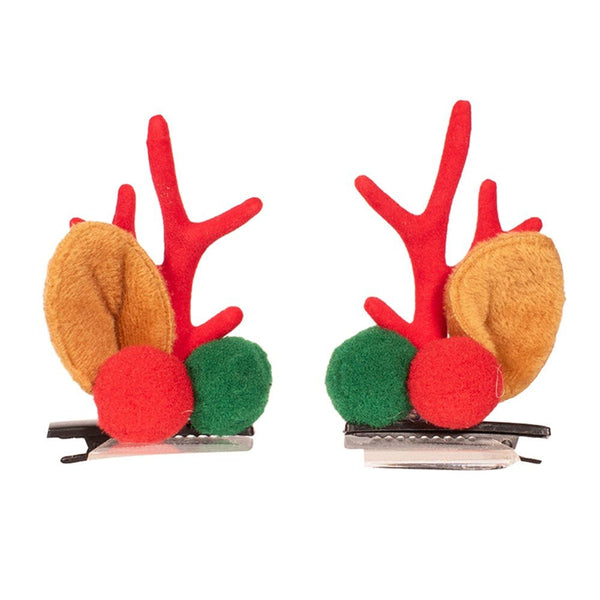 2pk Reindeer Antler Hair Clips - Everything Party