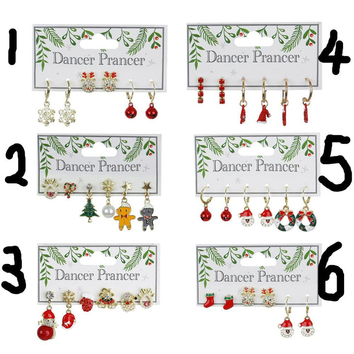 3 - Pair Pack of Christmas Earrings - Everything Party