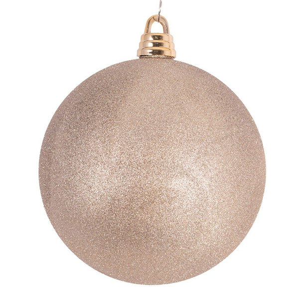 30cm Giant Champagne Glitter Bauble Tree Ornament - Everything Party