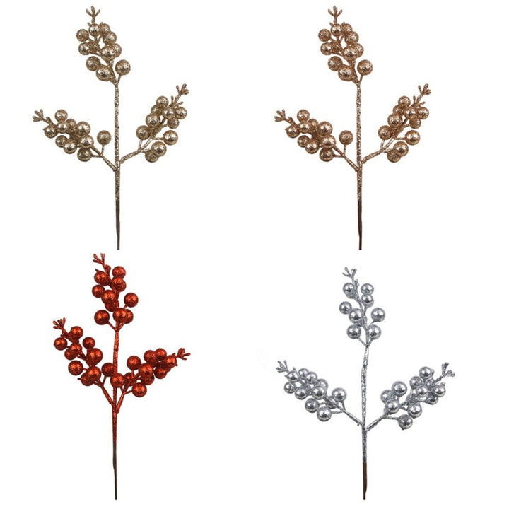 31cm Christmas Glitter Berry Picks - Everything Party