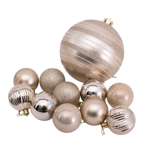 32pcs Bulk Pack Assorted Platinum Bauble Set Christmas Tree Decor - Everything Party
