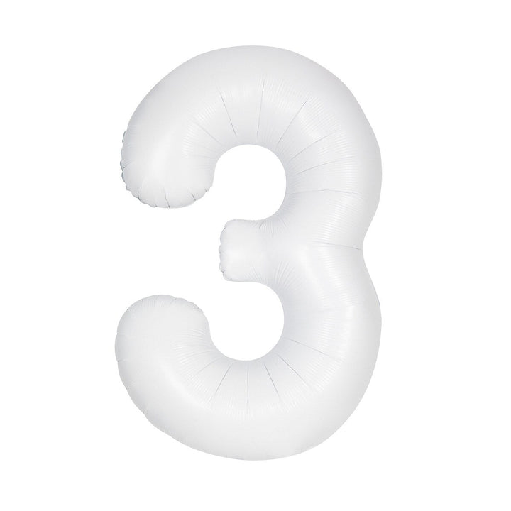 34" Jumbo Number Foil Balloon - Number 3 ( 16 Colours ) - Everything Party