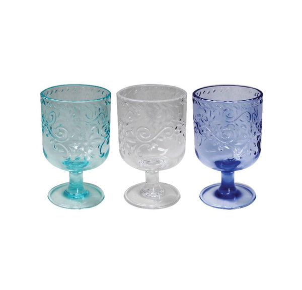 350ml Reusable Embossed Wine Glass - Everything Party