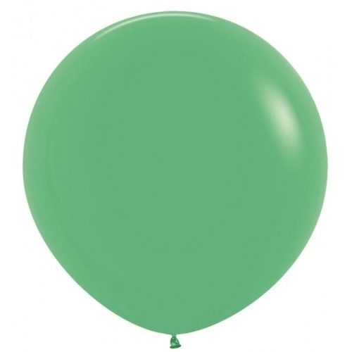 3ft 90cm Sempertex Plain Latex Balloon - Round Fashion Green - Everything Party