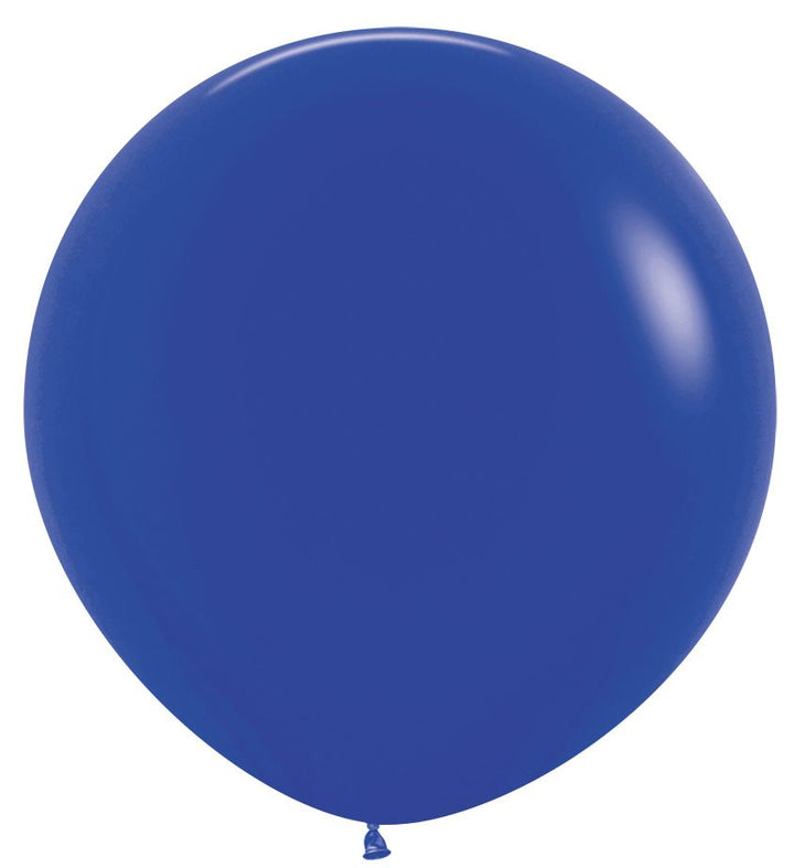 3ft 90cm Sempertex Plain Latex Balloon - Round Fashion Royal Blue - Everything Party