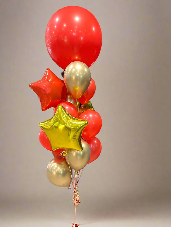 3ft Jumbo Red Latex Helium Balloon Arrangement - Everything Party