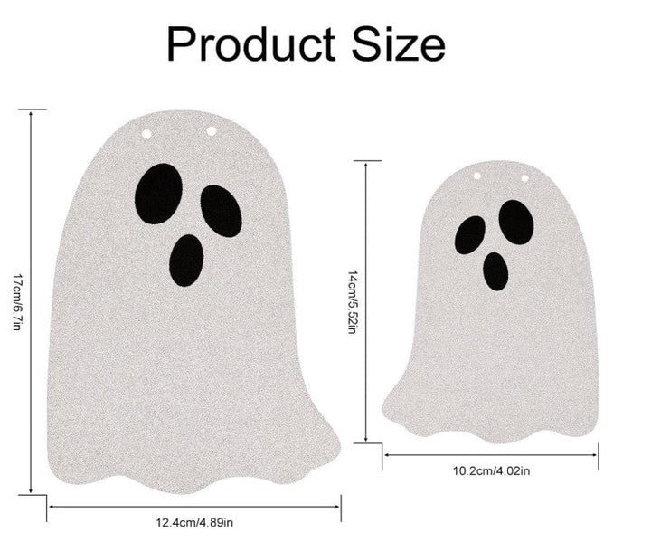 3m Silver Glitter Ghost Banner – Halloween Party Decoration - Everything Party