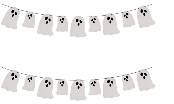 3m Silver Glitter Ghost Banner – Halloween Party Decoration - Everything Party