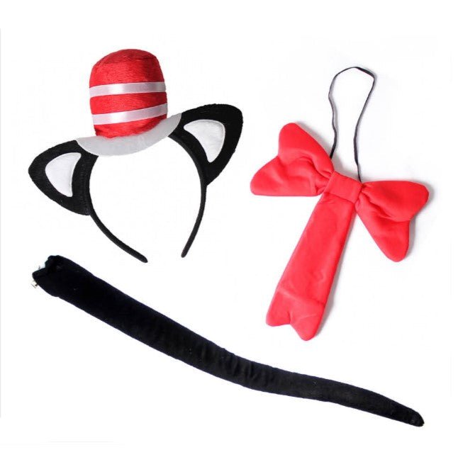 3pcs Dr Seuss Cat in the Hat Style Silly Cat Accessory Set - Everything Party