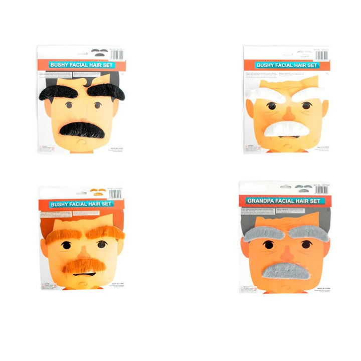 3pcs Grandpa Old Man Eyebrows and Moustache set - Everything Party