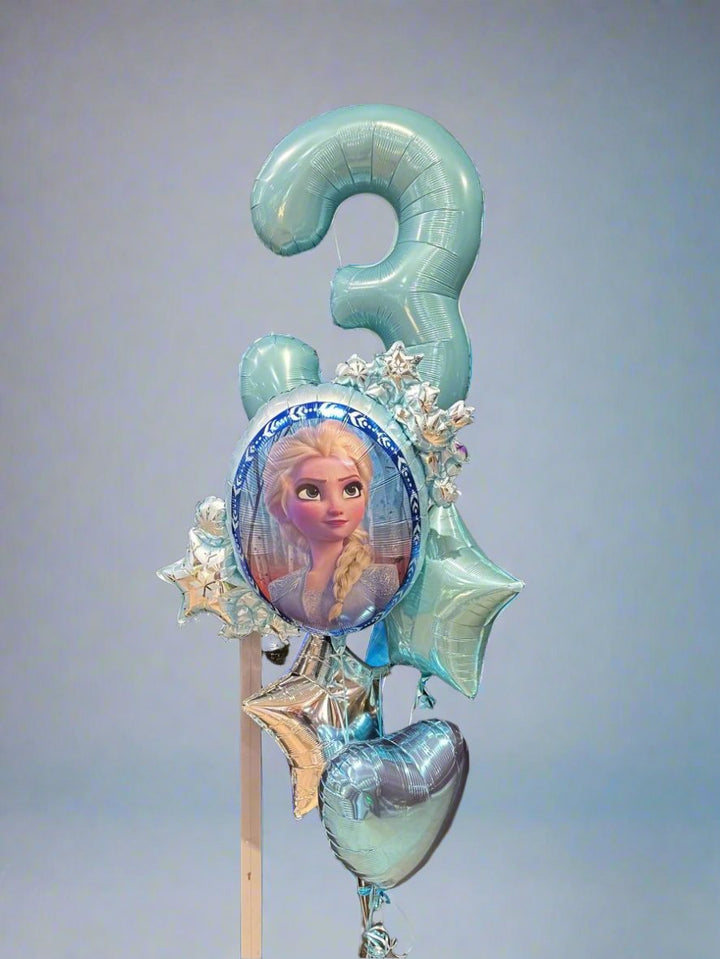 3rd Birthday Frozen Elsa Foil Balloon Bouquet - Everything Party