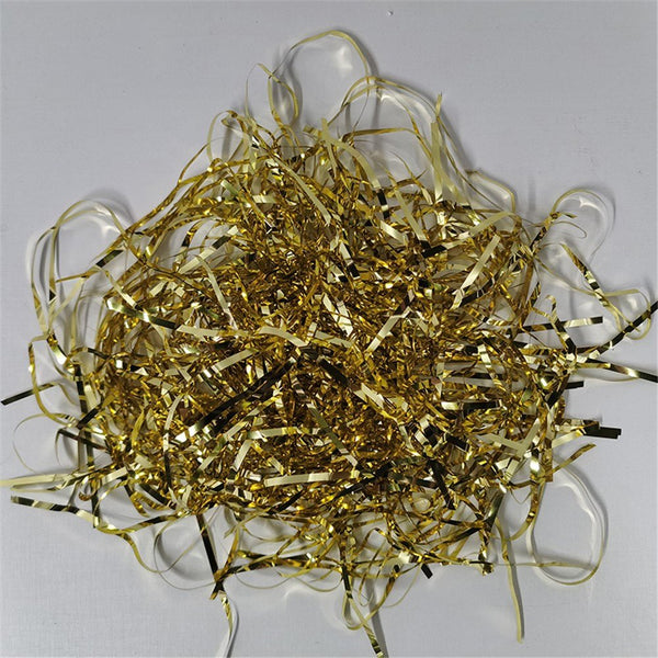 40g Metallic Gold Foil Tinsel Shred - Everything Party