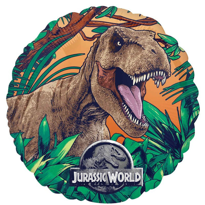 45cm Anagram Jurassic World Printed T - Rex Foil Balloon - Everything Party