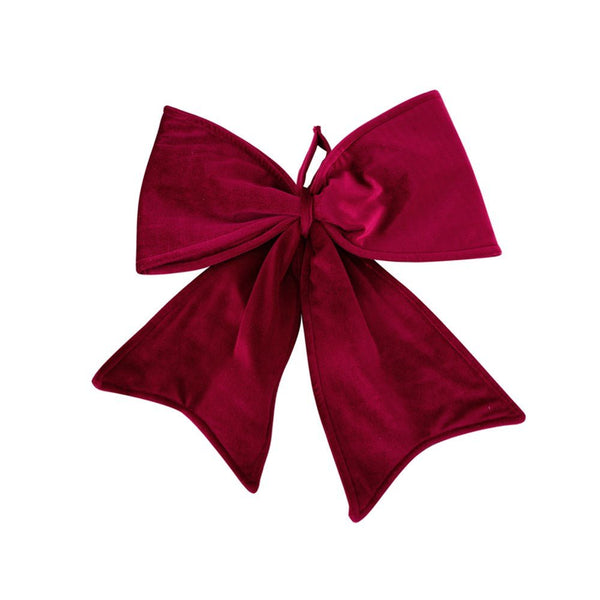 45x50cm Jumbo Red Velour Bow - Everything Party