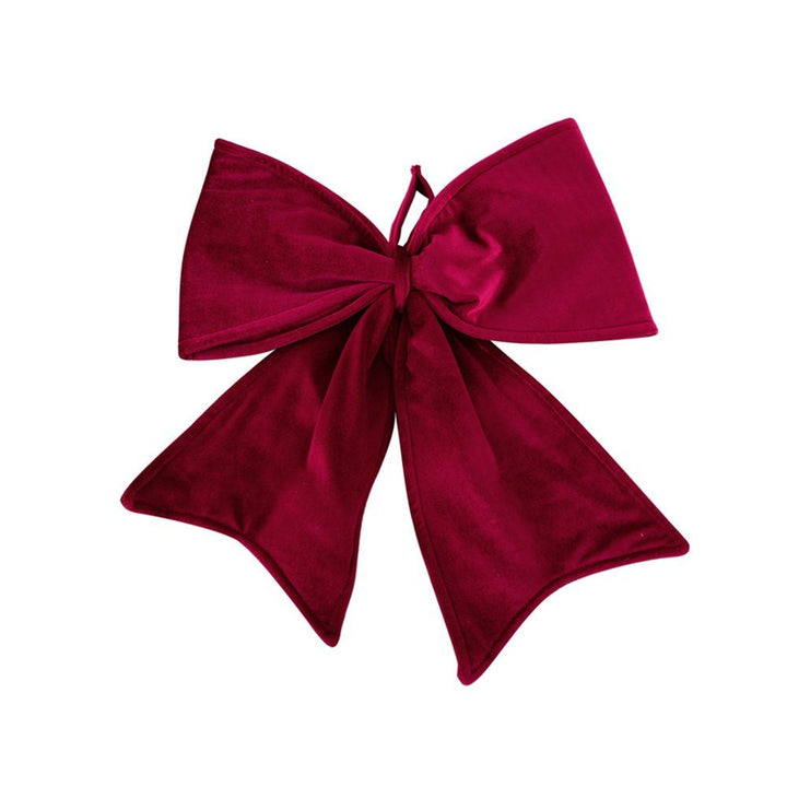 45x50cm Jumbo Red Velour Bow - Everything Party