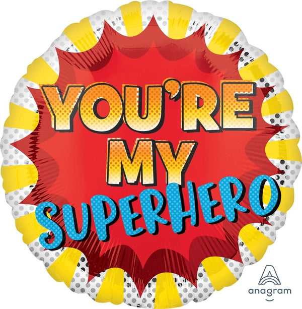 46cm Anagram You are My Superhero Foil Balloon - Everything Party