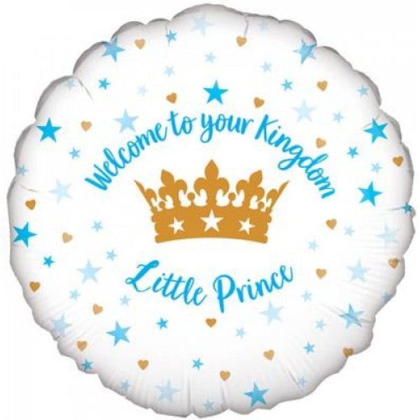 46cm Okatree Welcome Little Prince Foil Balloon - Everything Party