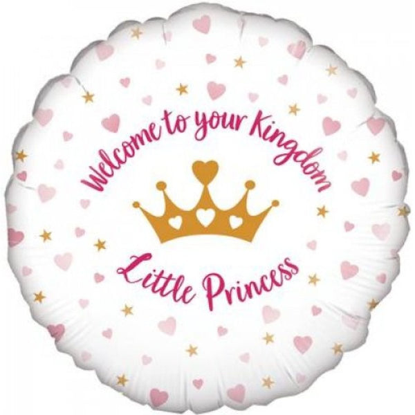 46cm Okatree Welcome Little Princess Foil Balloon - Everything Party