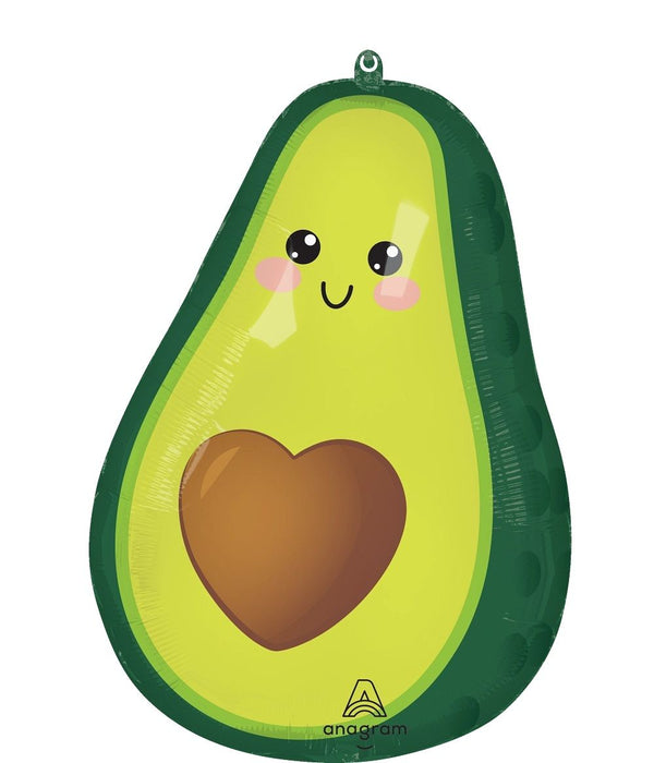 Anagram Food Friends Avocado Shape Foil Balloon (43cm x 60cm)