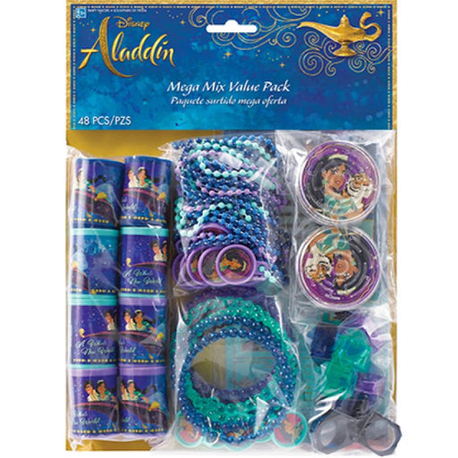 48pk Disney Aladdin Mixed Party Favors Value Pack - Everything Party