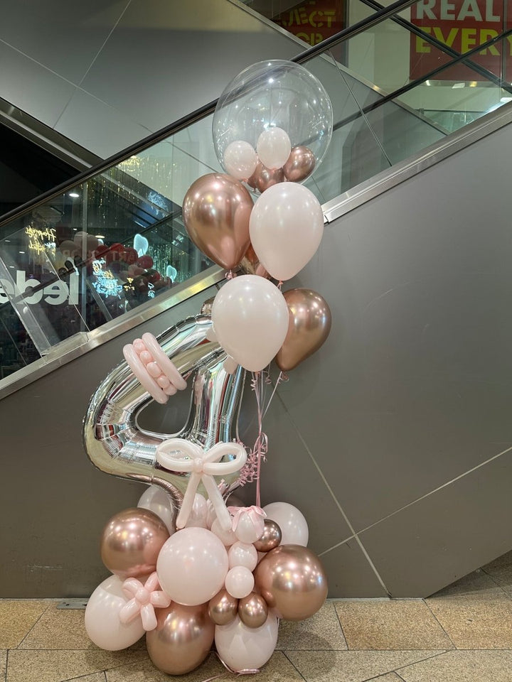 4th Birthday Balloon Arrangement Decoration - Everything Party
