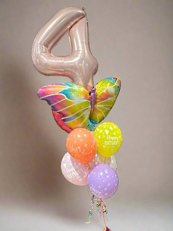 4th Butterfly Foil Balloon Balloon Arrangement - Everything Party