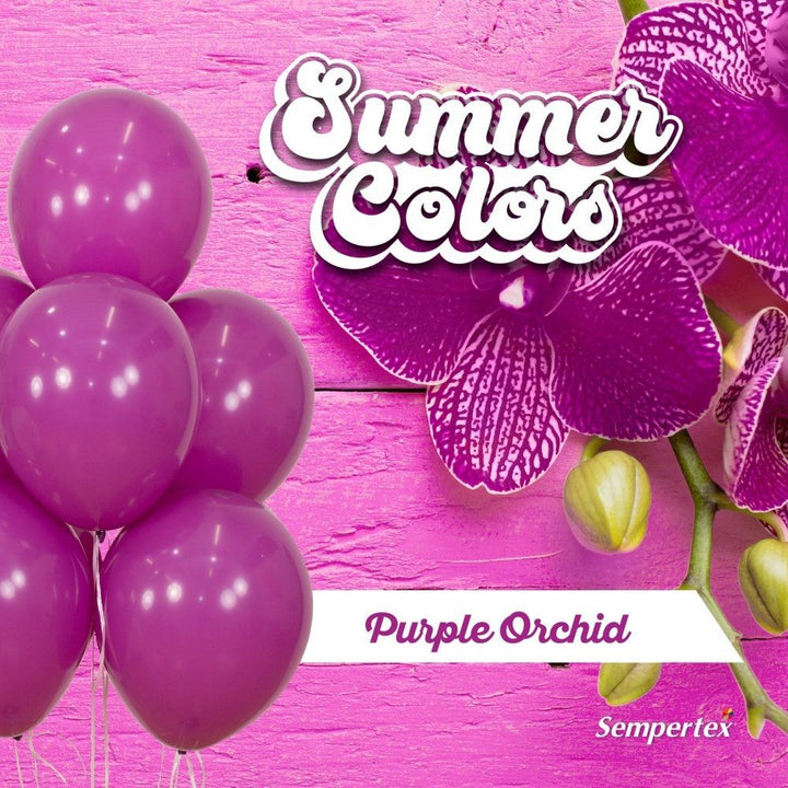 5" Sempertex Plain Latex Balloon - Round Fashion Purple Orchild - Everything Party