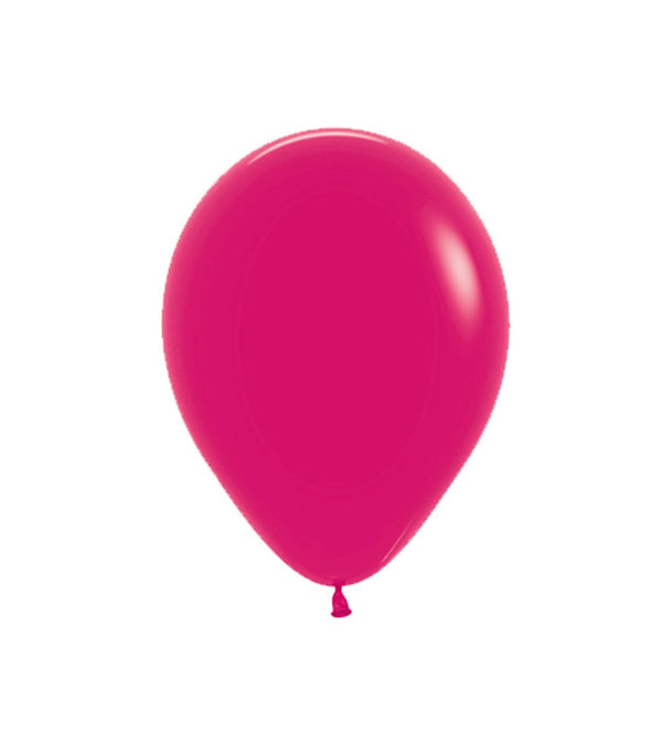 5" Sempertex Plain Latex Balloon - Round Fashion Raspberry - Everything Party