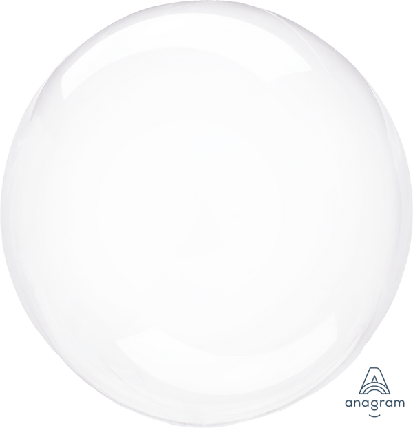 50cm Anagram Clearz Clear Round Balloon - Everything Party