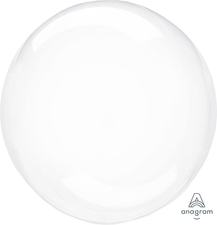 50cm Anagram Clearz Clear Round Balloon - Everything Party