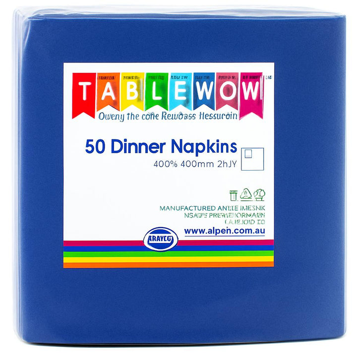 50pk Dinner Napkins - Dark Blue - Everything Party