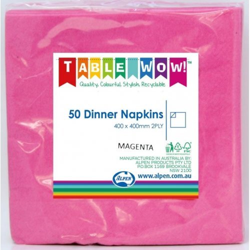 50pk Dinner Napkins - Hot Pink - Everything Party