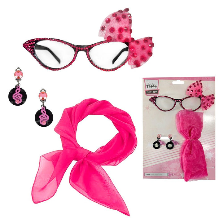 50's Pink Instant Dress Up Accessories set - Everything Party