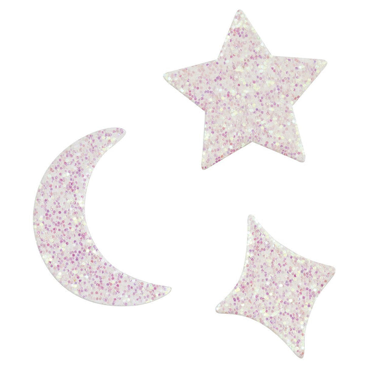 56g Iridescent Jumbo Glitter Moon & Star Confetti Table Scatters - Everything Party