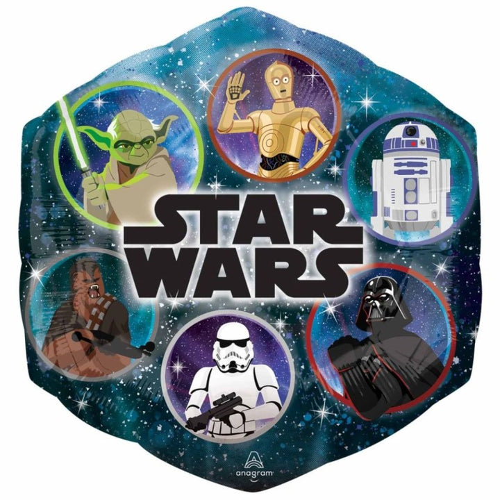 58cm Anagram Supershape Star Wars Galaxy Foil Balloon - Everything Party