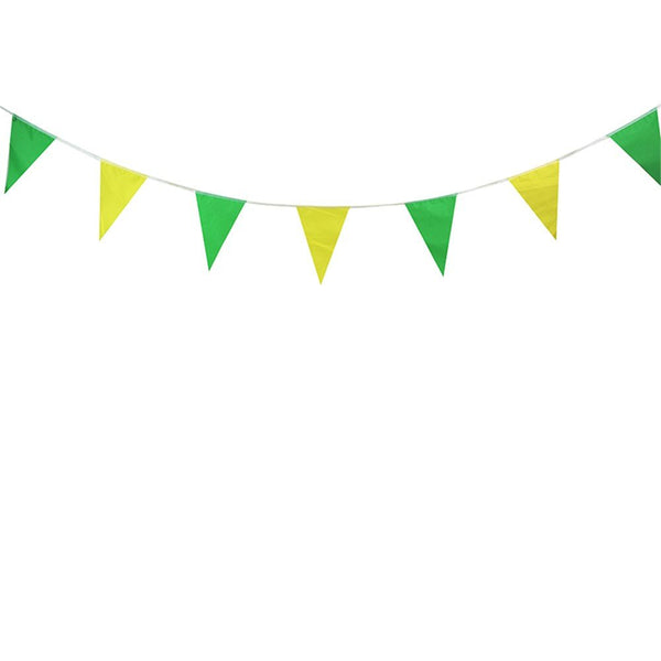 5m Green & Yellow Flag Bunting - Everything Party