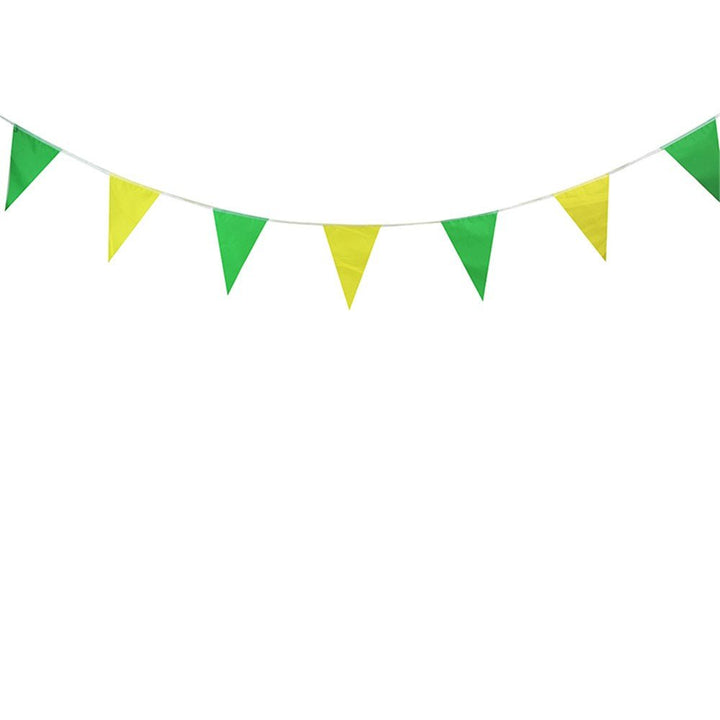 5m Green & Yellow Flag Bunting - Everything Party