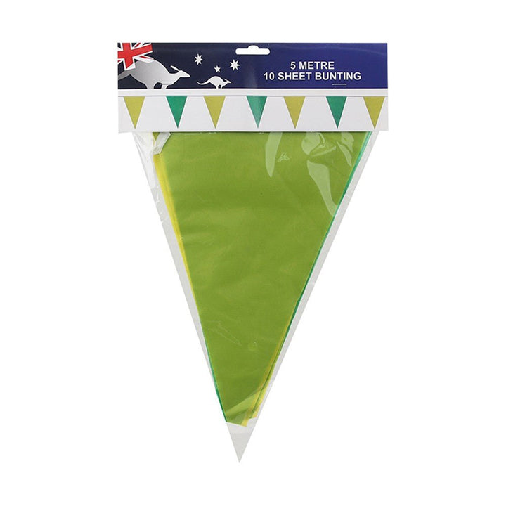 5m Green & Yellow Flag Bunting - Everything Party