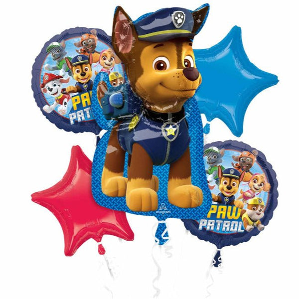 5pk Anagram Licensed Paw Patrol Foil Balloon Bouquet Kit - Everything Party