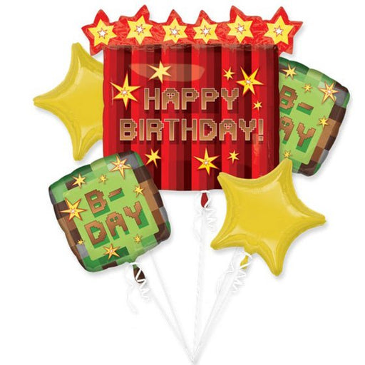 5pk TNT Party Birthday Foil Balloon Bouquet - Everything Party