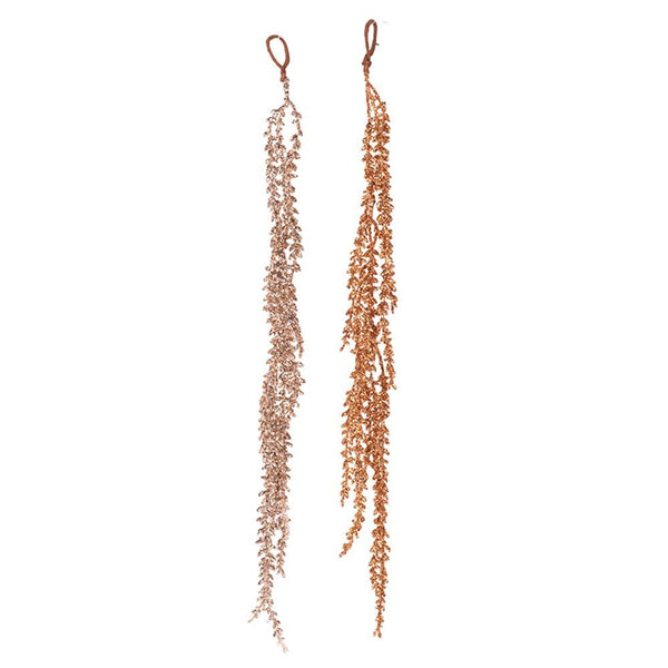 60cm Champagne & Copper Glitter Drop Tree Ornament - Everything Party