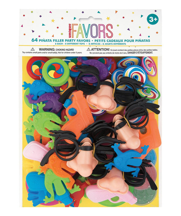64pcs Pinata Favor Fillers Meta Value Pack - Everything Party